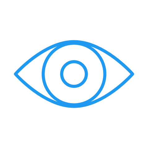 light blue icon eye